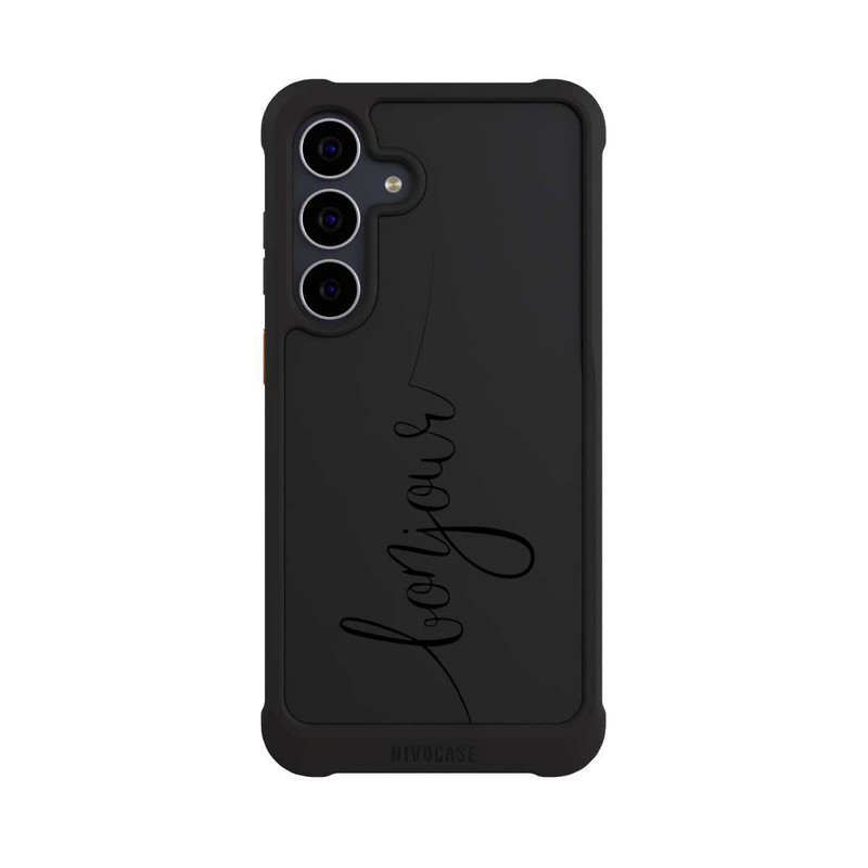 Galaxy S25 FE NIVOmax Bonjour Black transparent