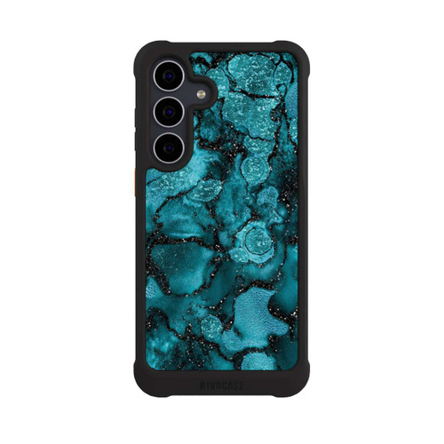 Samsung Galaxy S25 FE NIVOmax  Blauer Glitzerlook