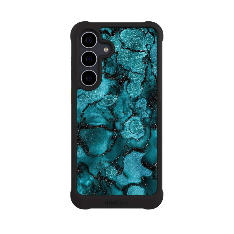 Galaxy S25 FE NIVOmax  Blauer Glitzerlook