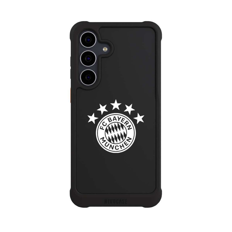 Galaxy S25 FE NIVOmax Logo FCB Uni avec Étoiles - sans Fond