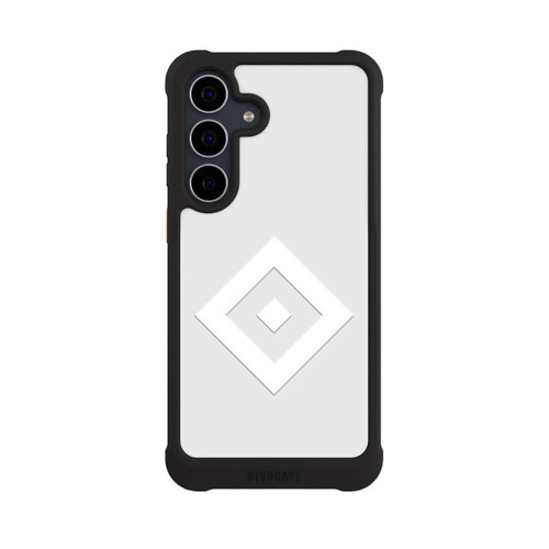 Samsung Galaxy S25 FE NIVOmax Rauten Logo auf HSV Grau