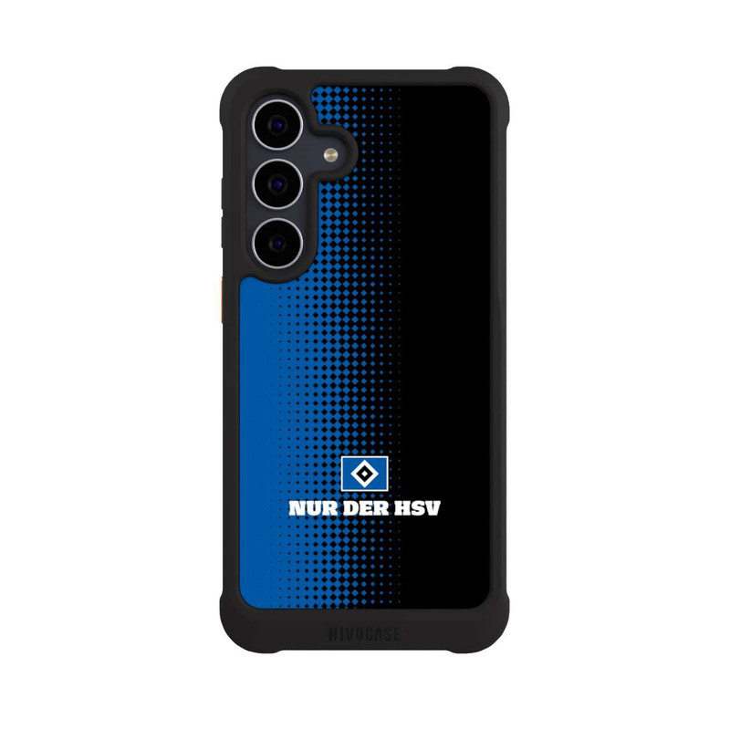 Galaxy S25 FE NIVOmax Nur der HSV - Rautenraster Schwarz