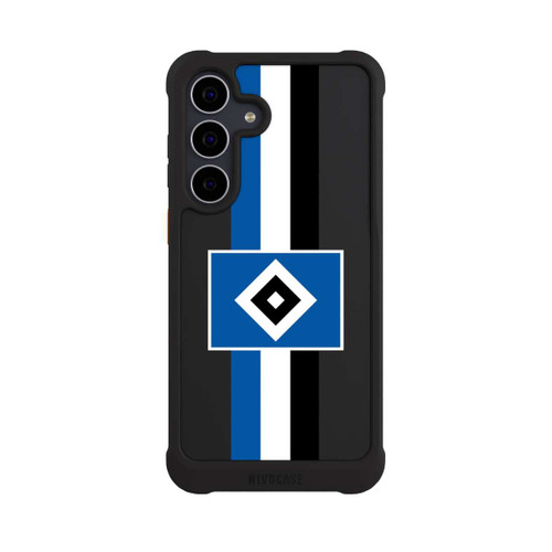 Samsung Galaxy S25 FE NIVOmax HSV Streifen - Blau-Weiß-Schwarz - ohne Hintergrund