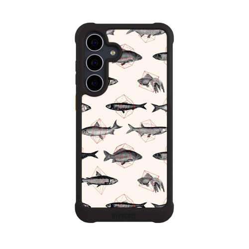 Samsung Galaxy S25 FE NIVOmax Fische in Geometrie