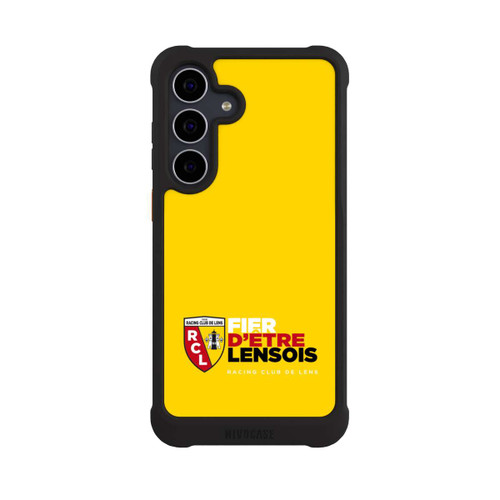 Samsung Galaxy S25 FE NIVOmax Fond Logo RCL Jaune