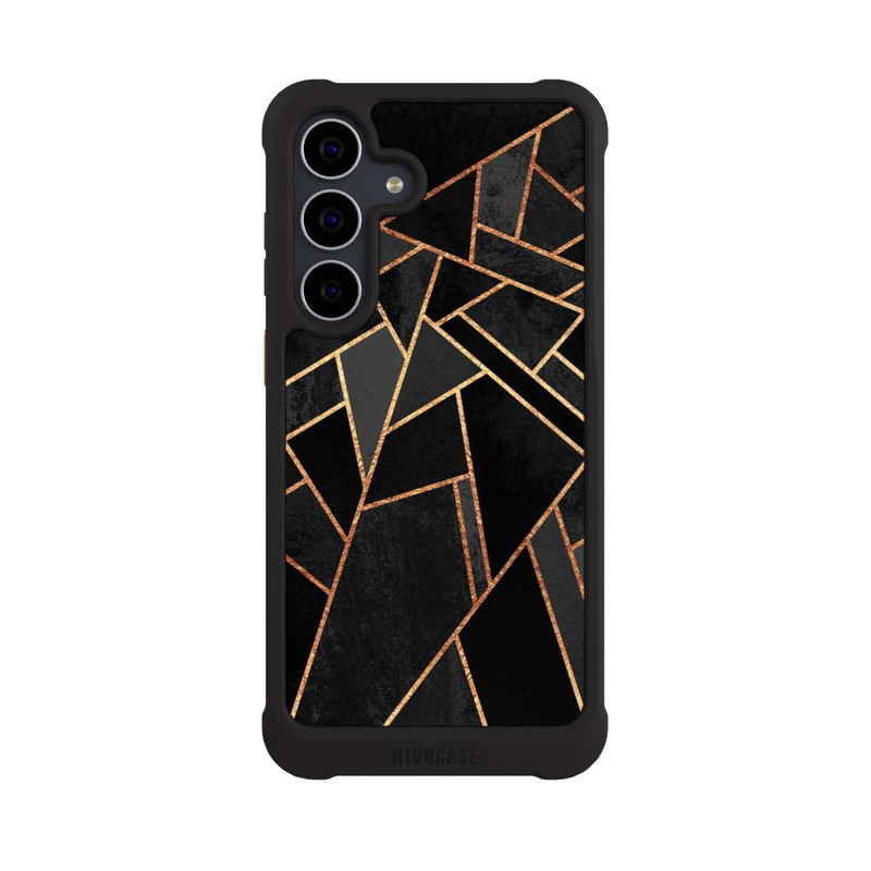 Galaxy S25 FE NIVOmax Black Night Gold Print