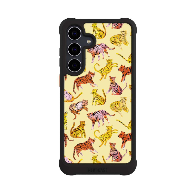 Galaxy S25 FE NIVOmax Tiger und Leoparden Savannah