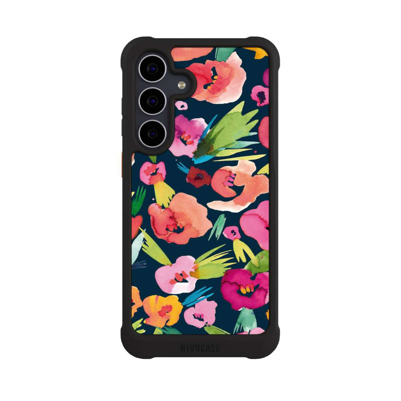 Galaxy S25 FE NIVOmax tropische Blumen aquarell