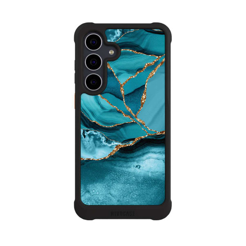 Samsung Galaxy S25 FE NIVOmax Eisblaue Marmor Landschaft