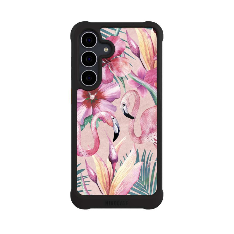 Galaxy S25 FE NIVOmax traumhafte Flamingos