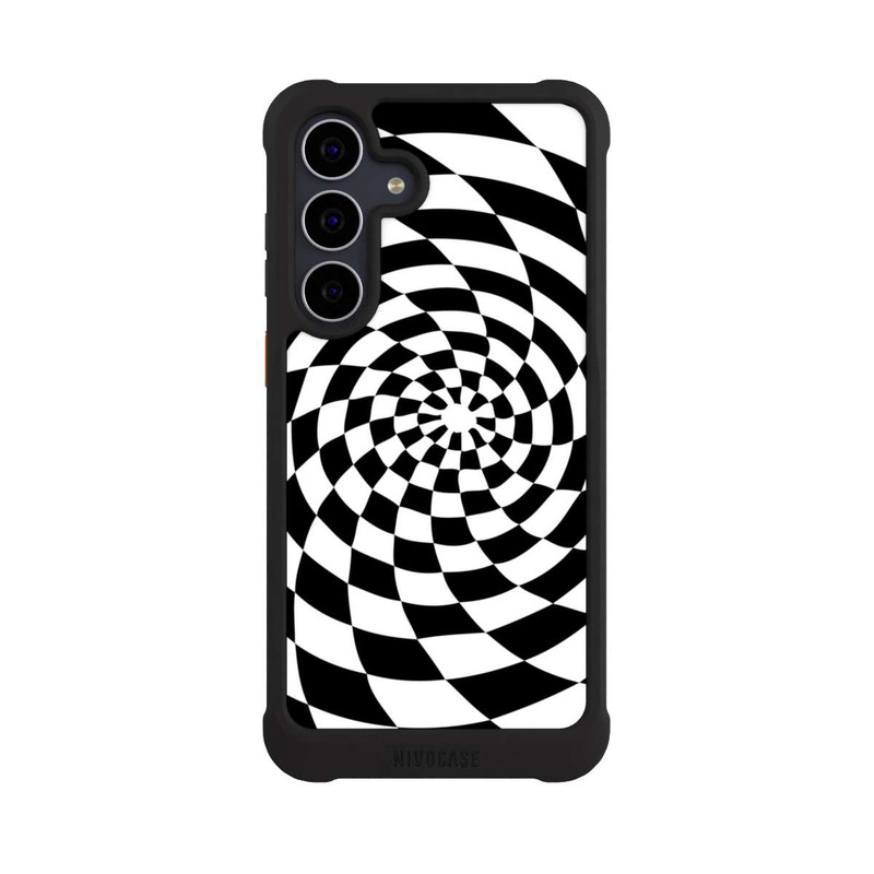 Galaxy S25 FE NIVOmax Schwarz-Weiß Illusion