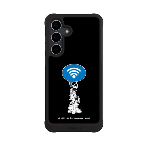 Samsung Galaxy S25 FE NIVOmax Idéfix WI-FI Sur Fond Noir