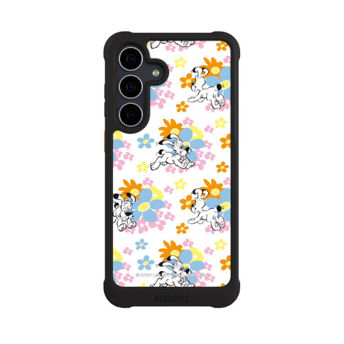 Samsung Galaxy S25 FE NIVOmax Idéfix sur fleurs colorées