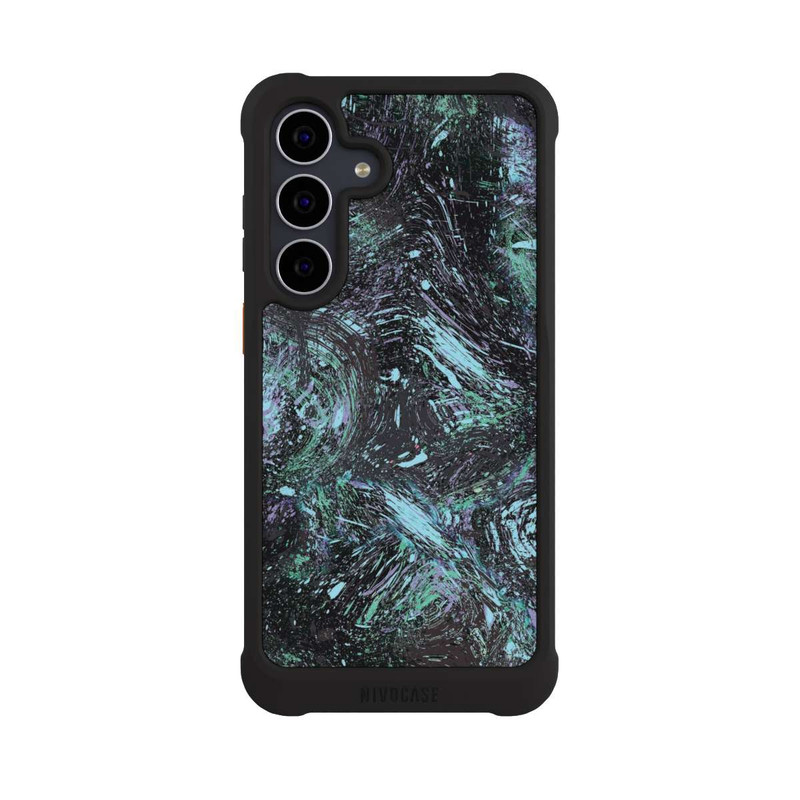 Galaxy S25 FE NIVOmax Abstract Dripping Dust Purple