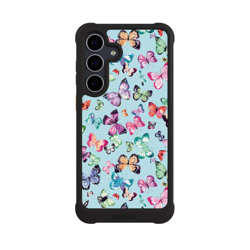 Samsung Galaxy S25 FE NIVOmax Schmetterlinge rosa orange blau