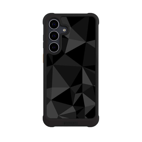 Samsung Galaxy S25 FE NIVOmax Polygonmuster schwarz