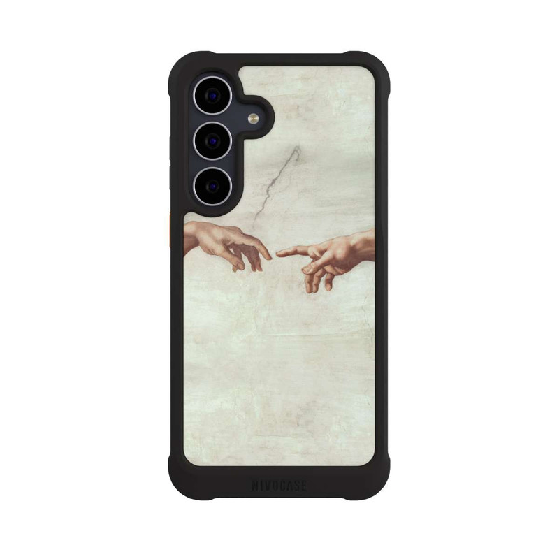Galaxy S25 FE NIVOmax Die Hände von Gott und Adam von Michelangelo Buonarroti
