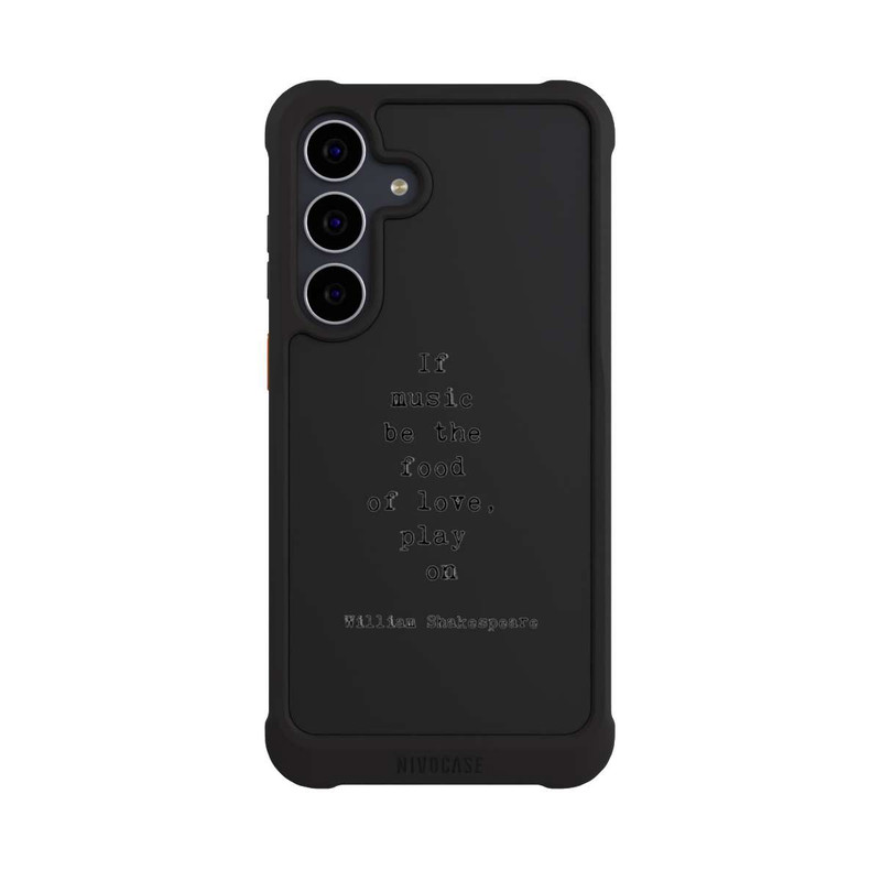 Galaxy S25 FE NIVOmax Shakespeare Music Food Transparent