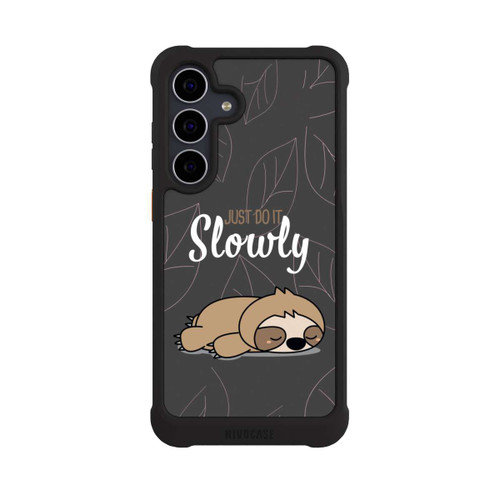 Samsung Galaxy S25 FE NIVOmax Just Do It Slowly Sloth Grey