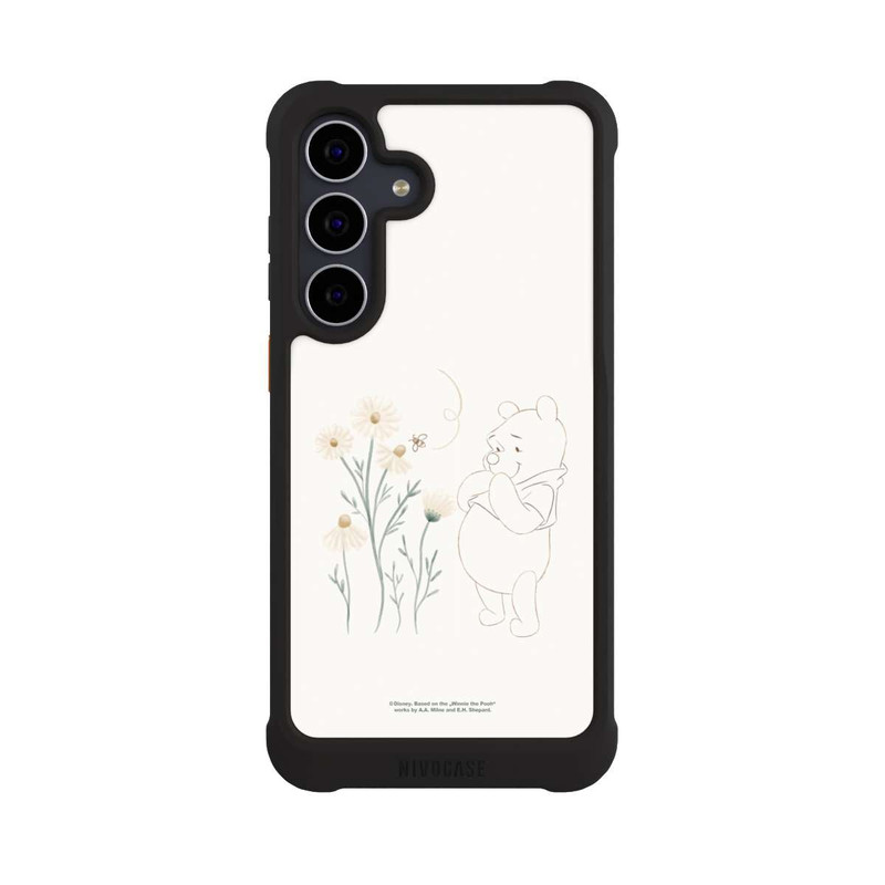 Galaxy S25 FE NIVOmax Winnie Puuh sieht sich Gänseblümchen an