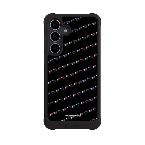 Samsung Galaxy S25 FE NIVOmax Drei Fragezeichen Muster Schräg