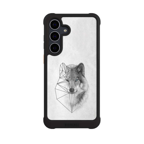 Samsung Galaxy S25 FE NIVOmax Polygonaler Wolf