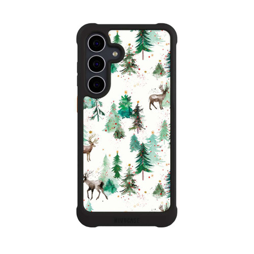 Samsung Galaxy S25 FE NIVOmax Hirsche und Winterweihnachtsbäume