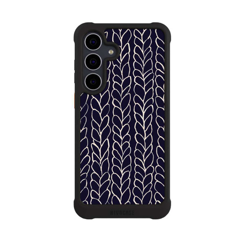 Samsung Galaxy S25 FE NIVOmax Tresses En Laine Dessins Marine