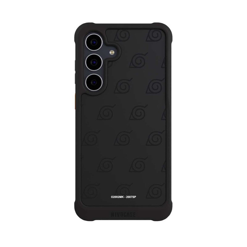 Galaxy S25 FE NIVOmax Black Konoha Pattern Transparant