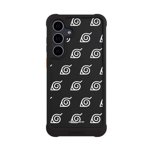 Samsung Galaxy S25 FE NIVOmax Weißes Konoha-Muster Transparent