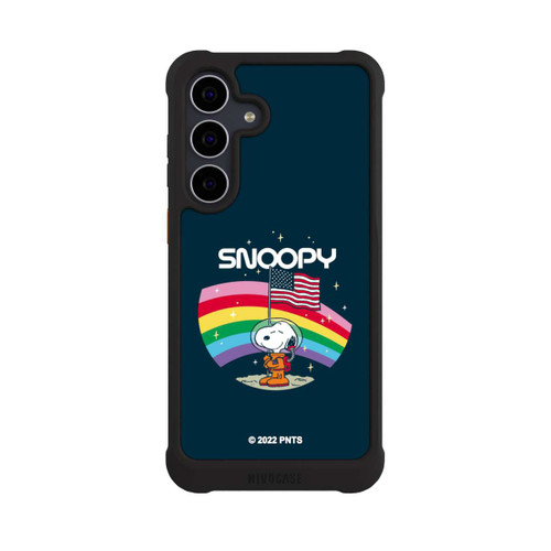 Samsung Galaxy S25 FE NIVOmax Snoopy Weltraumreisender Regenbogen