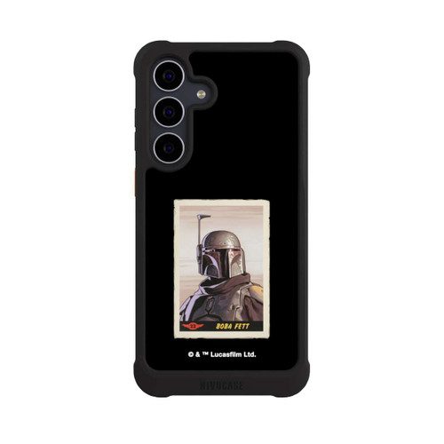 Samsung Galaxy S25 FE NIVOmax Boba Fett Badges Schwarzer Hintergrund