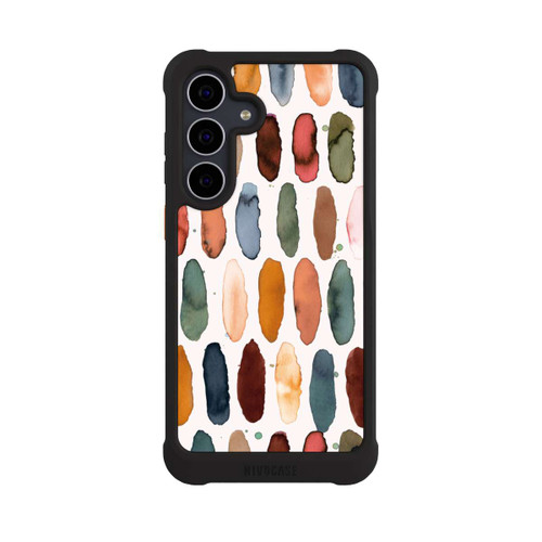 Samsung Galaxy S25 FE NIVOmax Aquarellstriche aus mineralischem Terrakotta