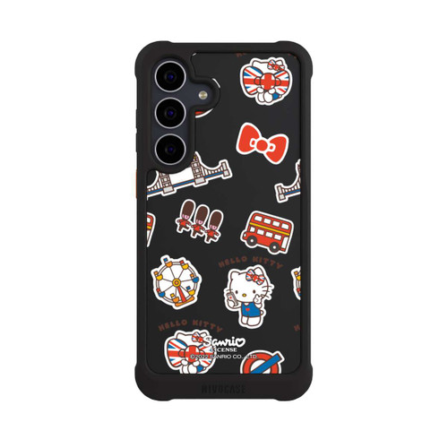 Samsung Galaxy S25 FE NIVOmax Hello Kitty Londoner Abzeichen Transparent