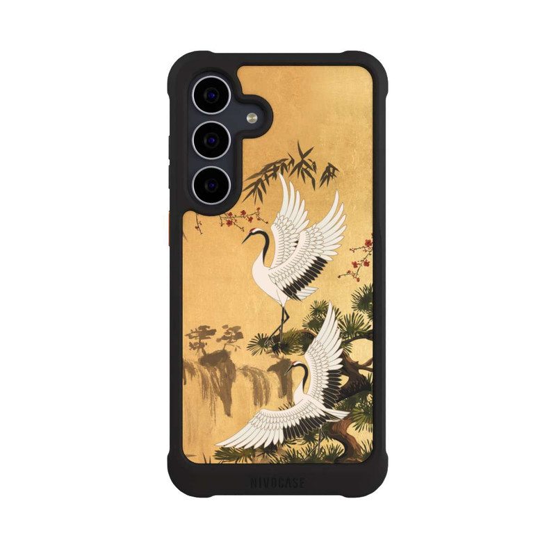 Galaxy S25 FE NIVOmax Kraniche Gold Japan 2
