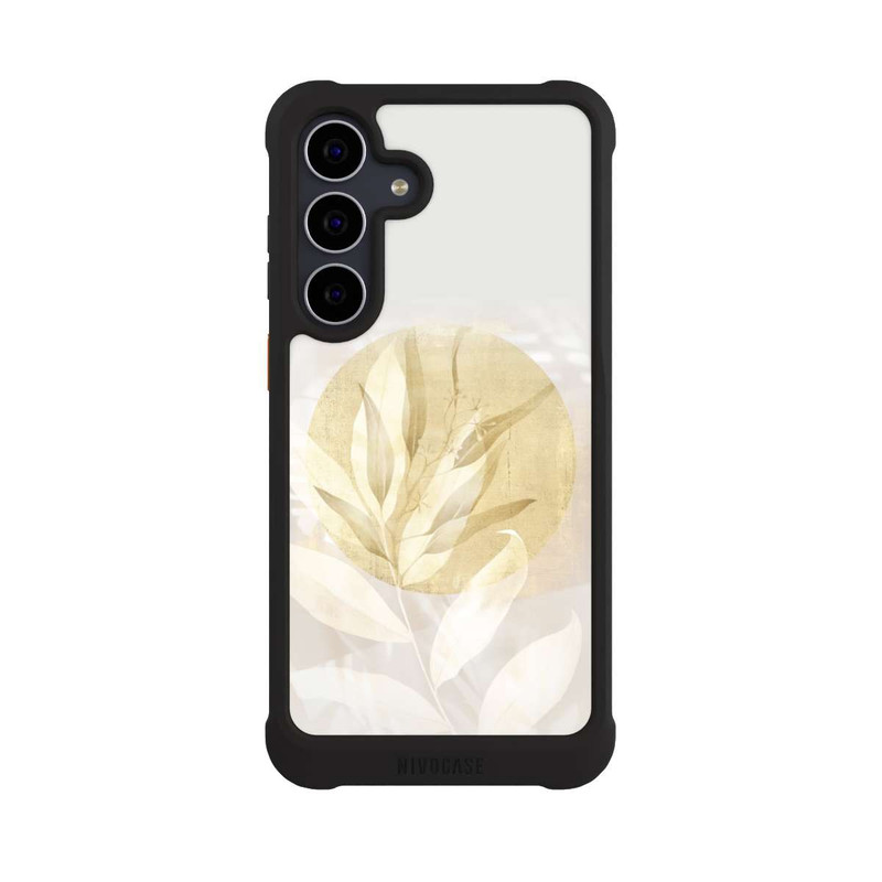 Galaxy S25 FE NIVOmax Boho Gold Blumen Kunst