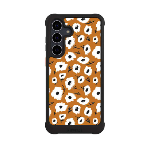 Samsung Galaxy S25 FE NIVOmax Blumenmuster Ocker
