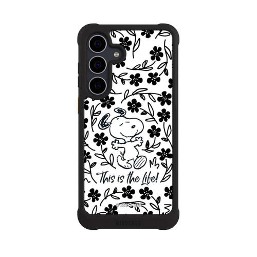 Samsung Galaxy S25 FE NIVOmax Snoopy schwarz und weiß This Is The Life