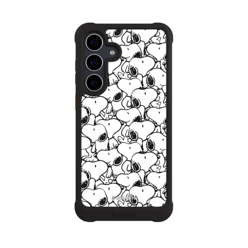 Samsung Galaxy S25 FE NIVOmax Snoopy Muster Schwarz und Weiß