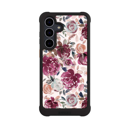 Samsung Galaxy S25 FE NIVOmax Herbstpfingstrosen und Rosen in Rosa