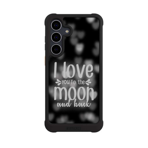 Samsung Galaxy S25 FE NIVOmax I Love You to The Moon And Back Black Hearts