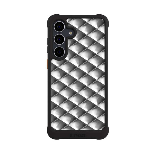 Samsung Galaxy S25 FE NIVOmax Glamour Silver Squares