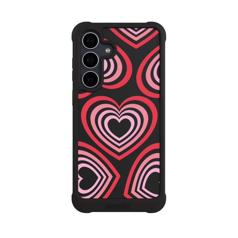 Galaxy S25 FE NIVOmax Hearts Transparent