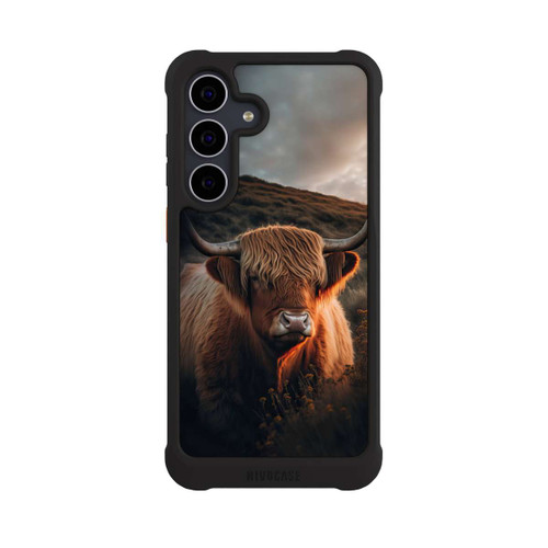 Samsung Galaxy S25 FE NIVOmax Hochland Rind mit großen Hörnern mit KI