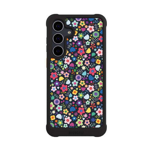 Samsung Galaxy S25 FE NIVOmax Psychedelic Flowers Multi Black