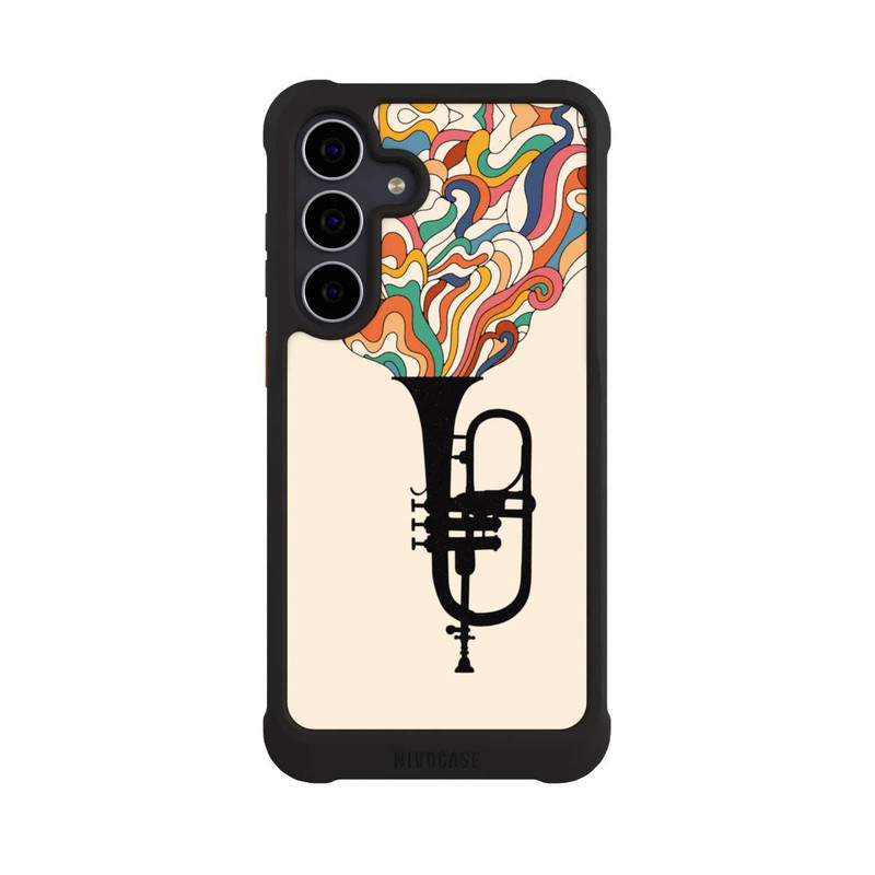 Galaxy S25 FE NIVOmax Flügelhorn Jazz bunt