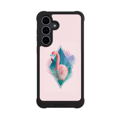 Samsung Galaxy S25 FE NIVOmax Tropische Pflanzen Flamingo