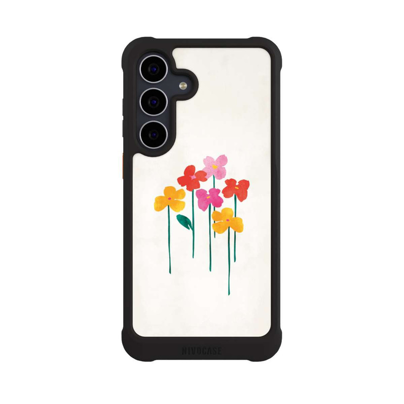 Galaxy S25 FE NIVOmax Kleine glückliche Blumen