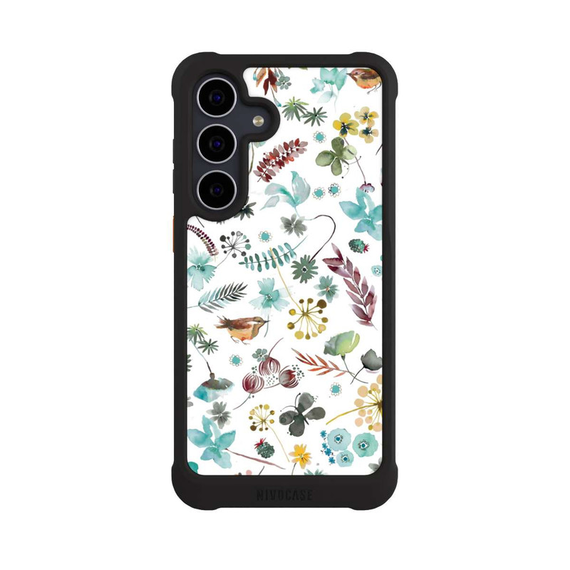 Galaxy S25 FE NIVOmax Botanischer Schmetterling Natur Blau
