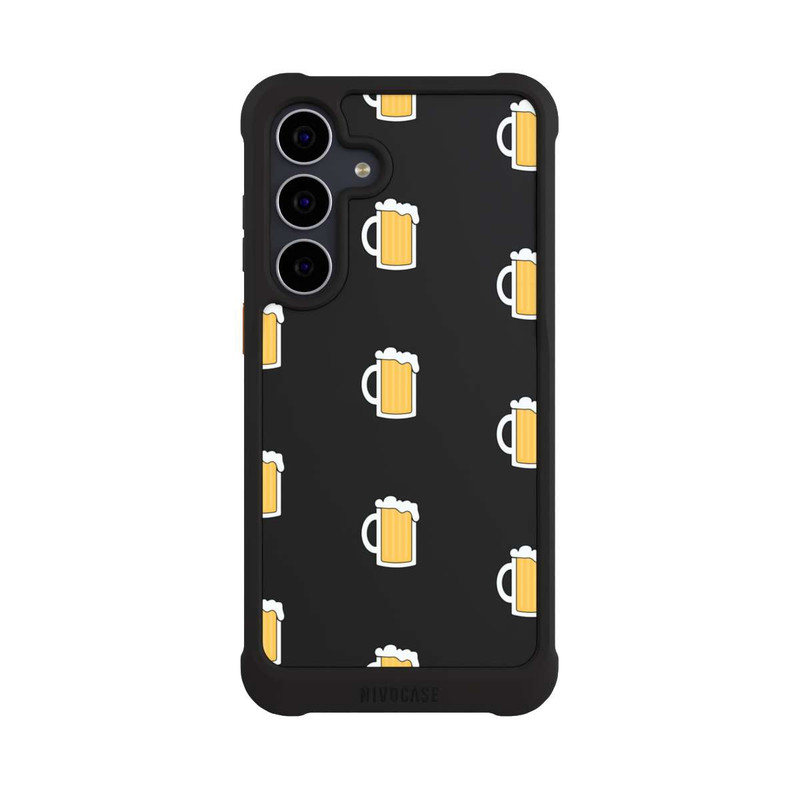 Galaxy S25 FE NIVOmax Beer Glass Pattern Illustration
